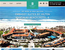 Tablet Screenshot of mandalayembassysuites.com